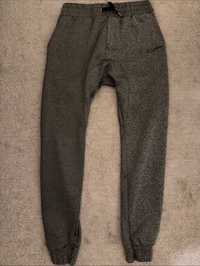 LVFT Kids' Charcoal Gray Fleece Jogger Sweatpants